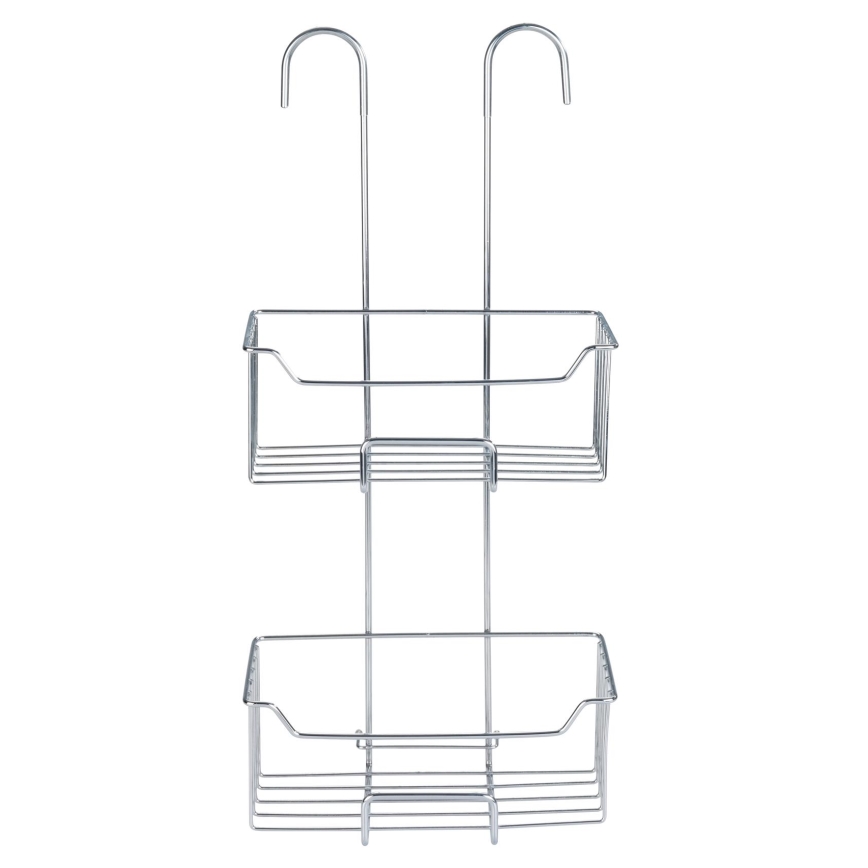 WENKO 24758100 - Polica za prho MILO 25x55 cm srebrna/prozorna