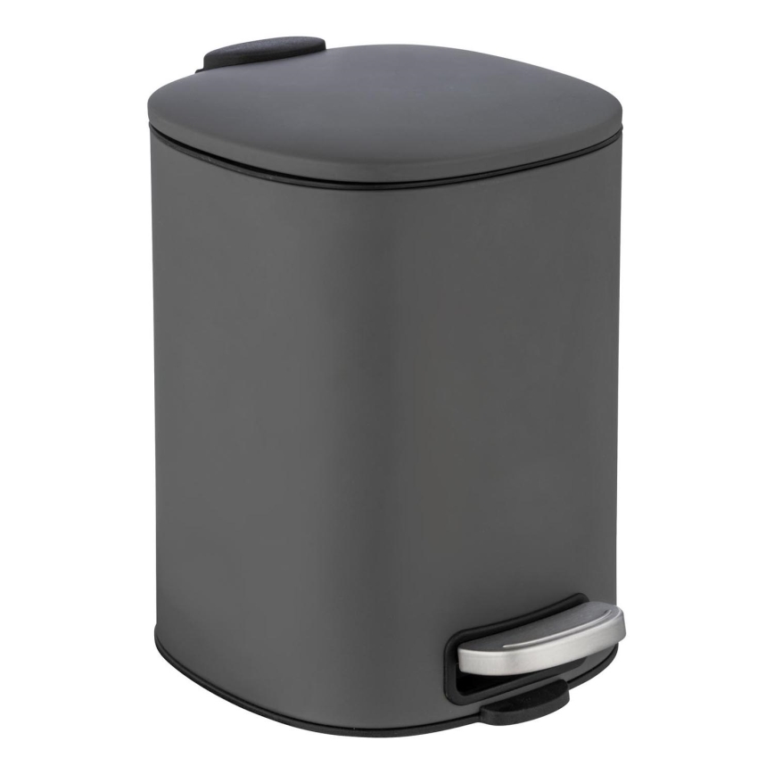 WENKO 24780100 - Koš ALASSIO 20,5x27 cm siva/črna