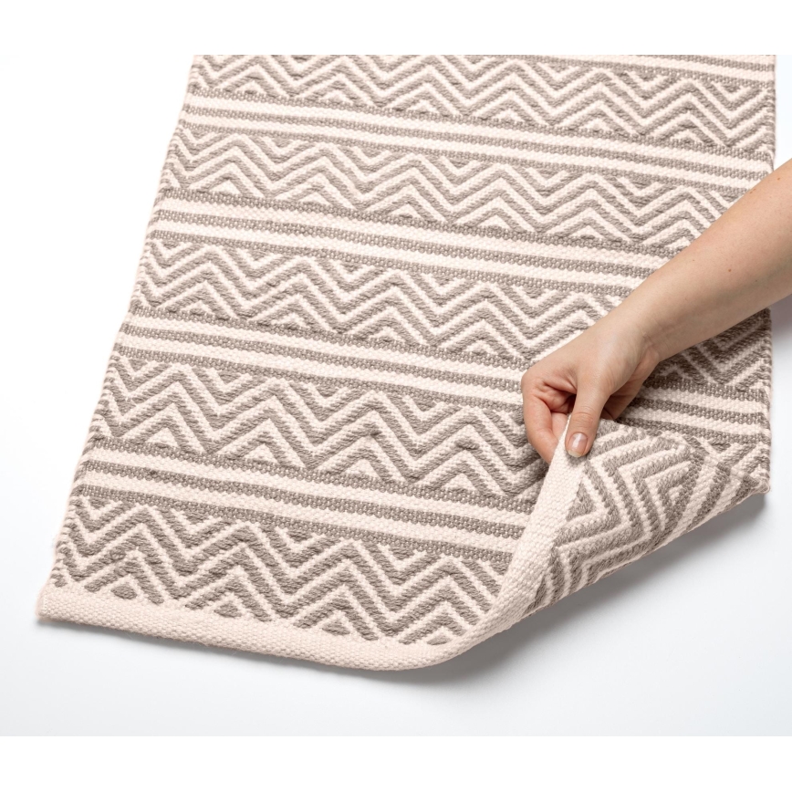 WENKO 24868100-Kopalna preproga SHAKI 50x80 cm bež/bela