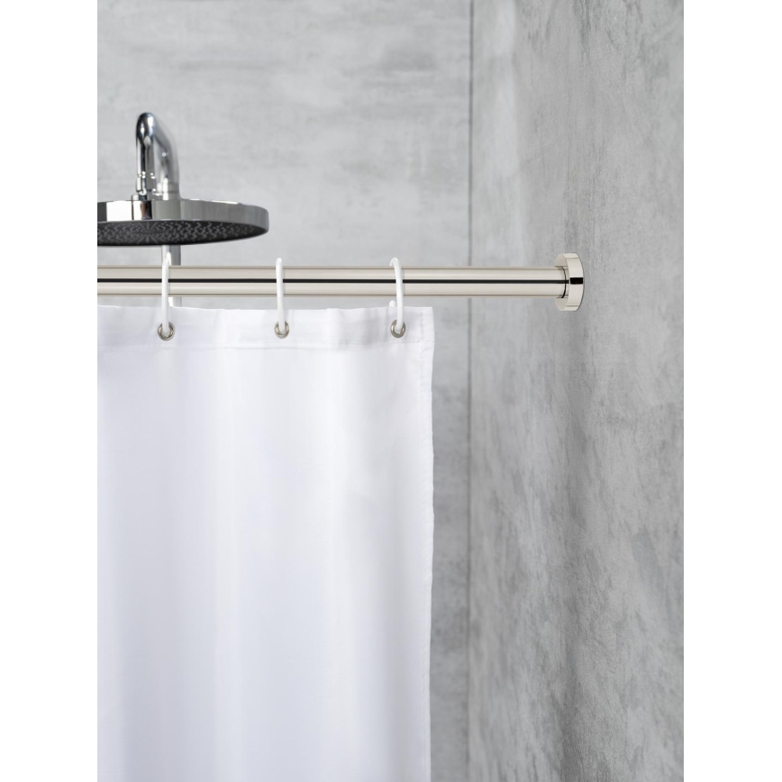 WENKO 24888100 - Tuš palica LUZ 185x2,8 cm nerjavno jeklo/sijajni krom