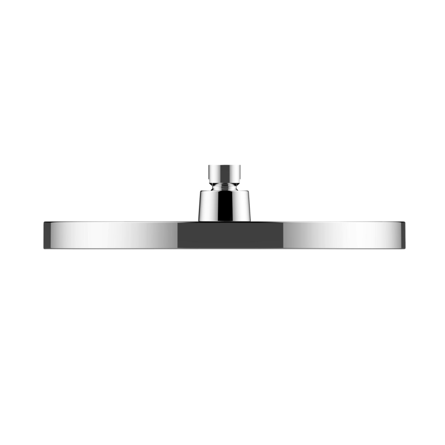 WENKO 24910100 - Tuš glava SOFTWATER 26x26 cm sijajni krom/črna