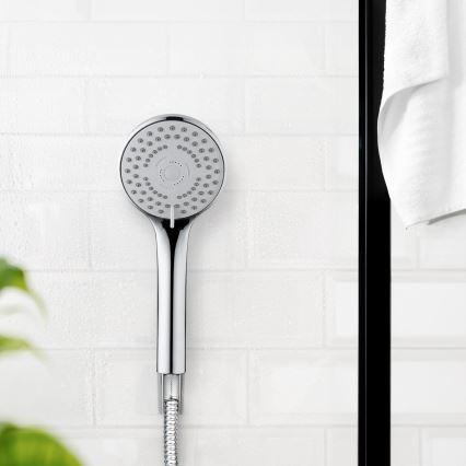 WENKO 24918100 - tuš glava BASIC LINE 9,5x9,5 cm sijajni krom/srebrna