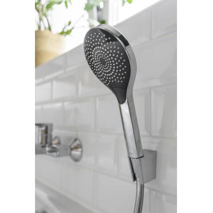 WENKO 24921100 - Tušna glava WATERSAVING SYSTEM 12x12 cm sijajni krom/siva