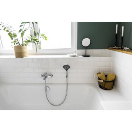 WENKO 24921100 - Tušna glava WATERSAVING SYSTEM 12x12 cm sijajni krom/siva