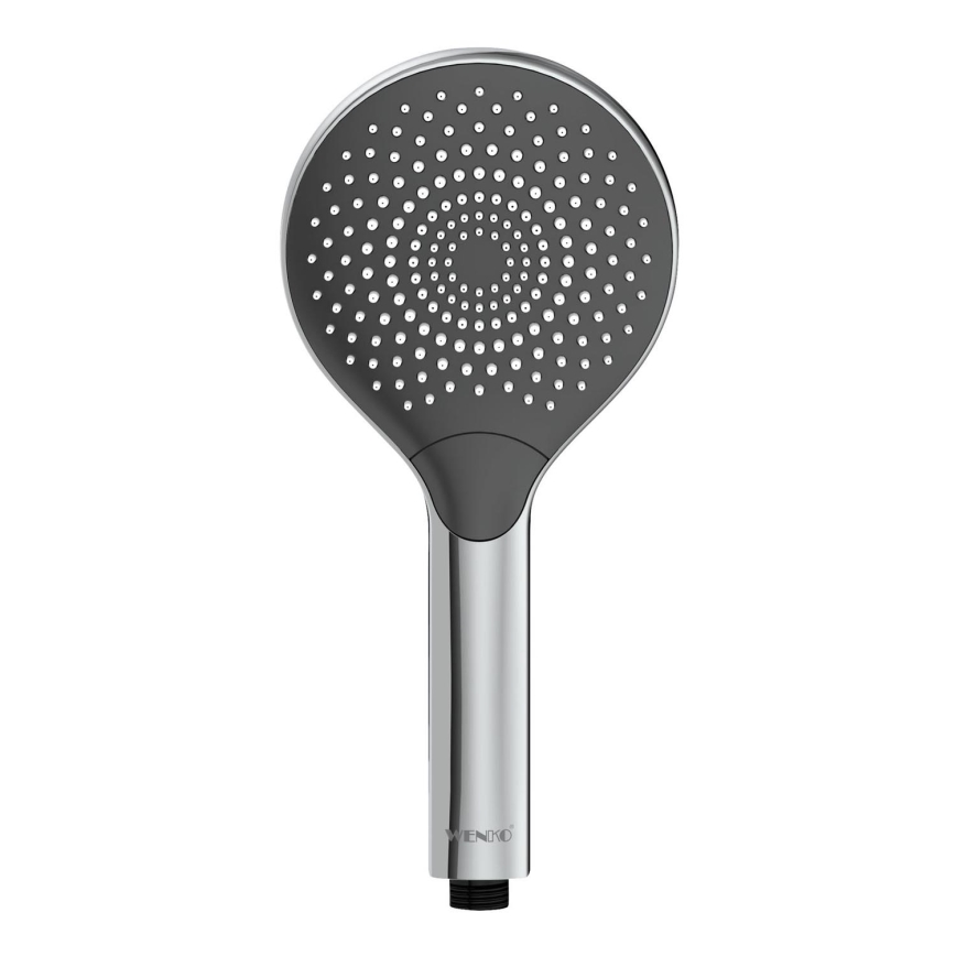 WENKO 24921100 - Tušna glava WATERSAVING SYSTEM 12x12 cm sijajni krom/siva