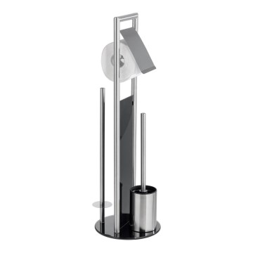 WENKO 24981800 - Set za WC RAVINA 20 x 70 cm, iz nerjavečega jekla, srebrne barve