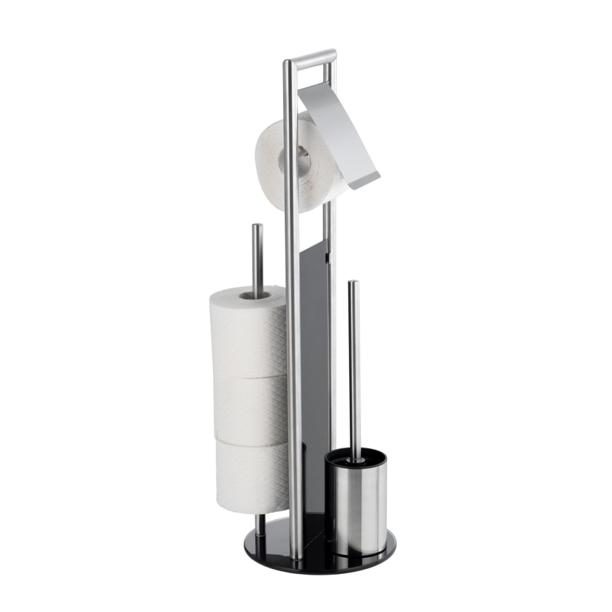 WENKO 24981800 - Set za WC RAVINA 20 x 70 cm, iz nerjavečega jekla, srebrne barve
