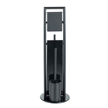 WENKO 24982800 - WC komplet RAVINA 20x70 cm nerjaveče jeklo/črna