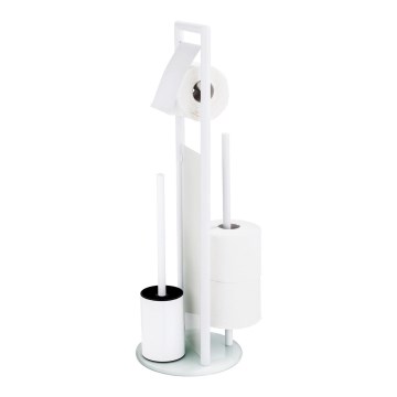 WENKO 24983800 - Komplet za WC RAVINA 20x70 cm nerjaveče jeklo/bela