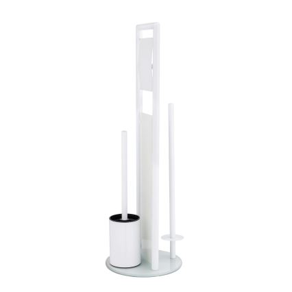 WENKO 24983800 - Komplet za WC RAVINA 20x70 cm nerjaveče jeklo/bela