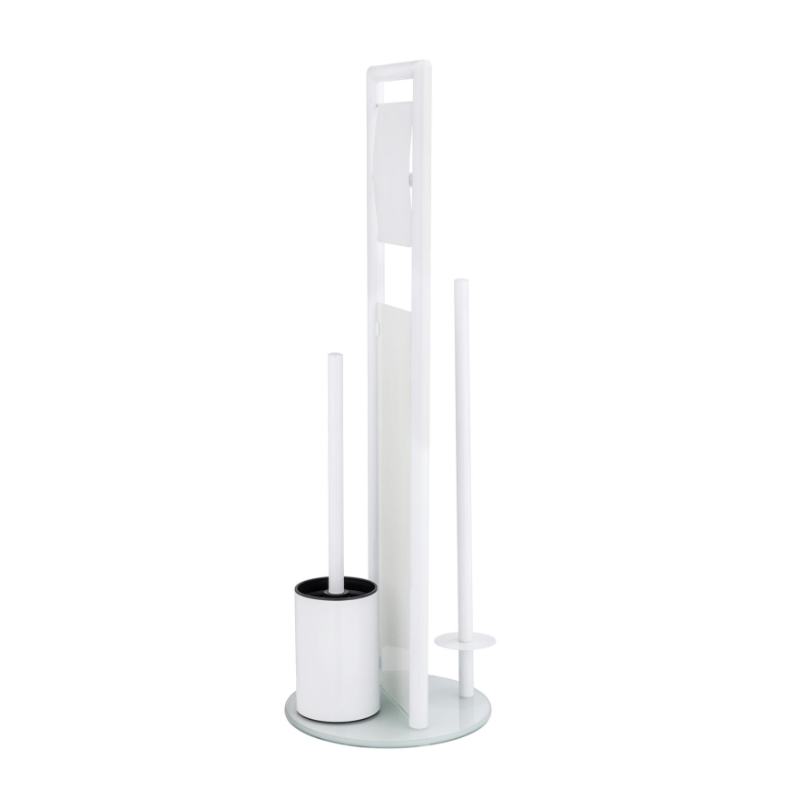 WENKO 24983800 - Komplet za WC RAVINA 20x70 cm nerjaveče jeklo/bela