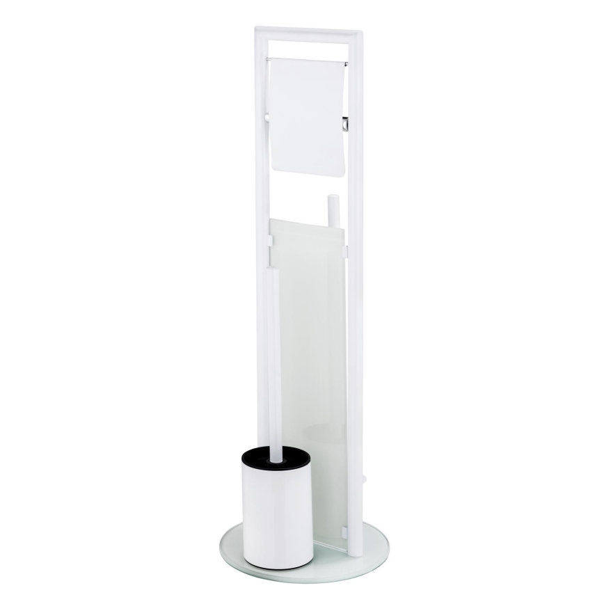 WENKO 24983800 - Komplet za WC RAVINA 20x70 cm nerjaveče jeklo/bela
