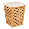 WENKO 25143100 - Koš za perilo BAMBUSA 40x56 cm rjav