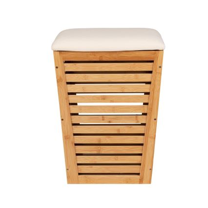 WENKO 25143100 - Koš za perilo BAMBUSA 40x56 cm rjav