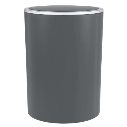WENKO 25146100 - Koš INCA 18,5x25,5 cm antracit/sijajni krom