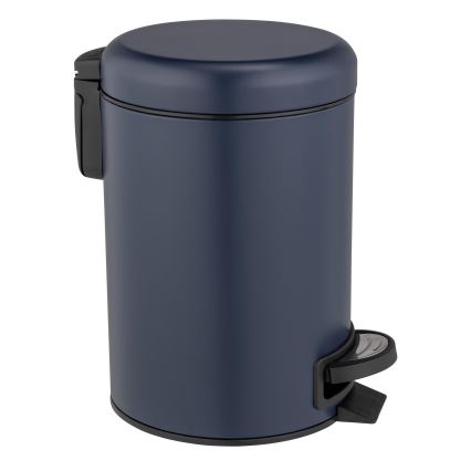 WENKO 25153100 - Koš za smeti LEMAN 17x25 cm modra/črna
