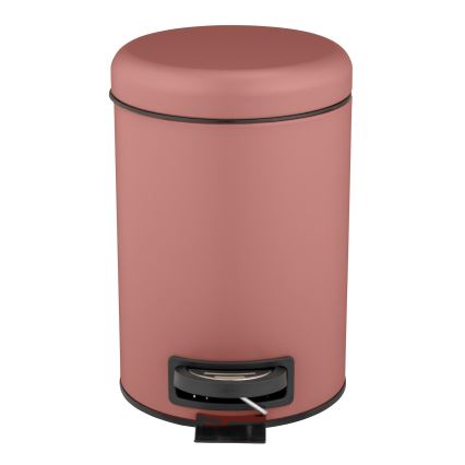 WENKO 25155100 - Koš za odpadke LEMAN 17x25 cm roza/črna