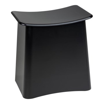 WENKO 25157100 - Stolček WING 45x48 cm črne barve