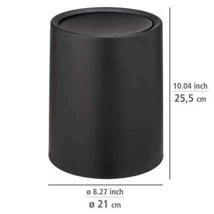 WENKO 25208100 - Koš ATRI 21x25,5 cm črn