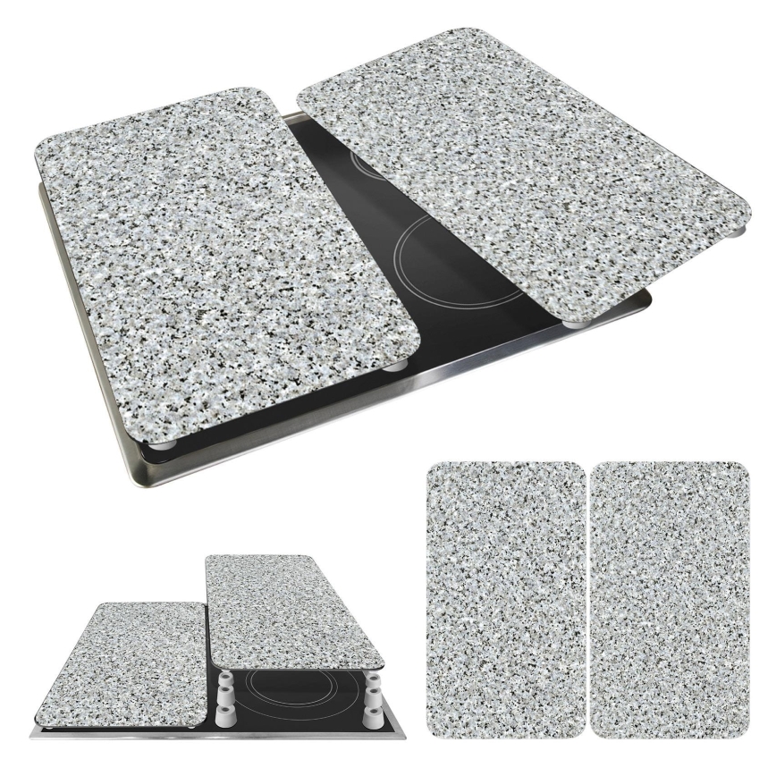 WENKO 2521120500-Pokrov plošče ABDECKPLATTE - NEUTRAL 30x52 cm granit/večbarven