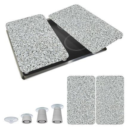 WENKO 2521120500-Pokrov plošče ABDECKPLATTE - NEUTRAL 30x52 cm granit/večbarven