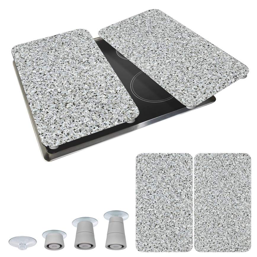 WENKO 2521120500-Pokrov plošče ABDECKPLATTE - NEUTRAL 30x52 cm granit/večbarven