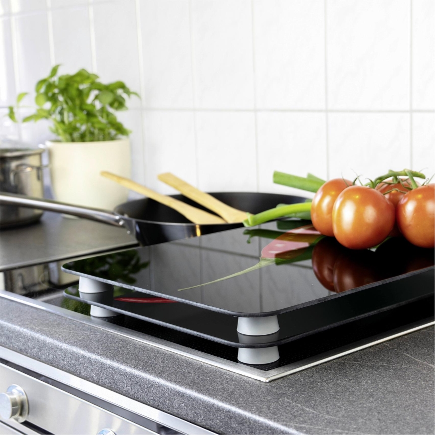 WENKO 2521380100 - Pokrov kuhalne plošče 30x52 cm večbarven/siv/prosojen