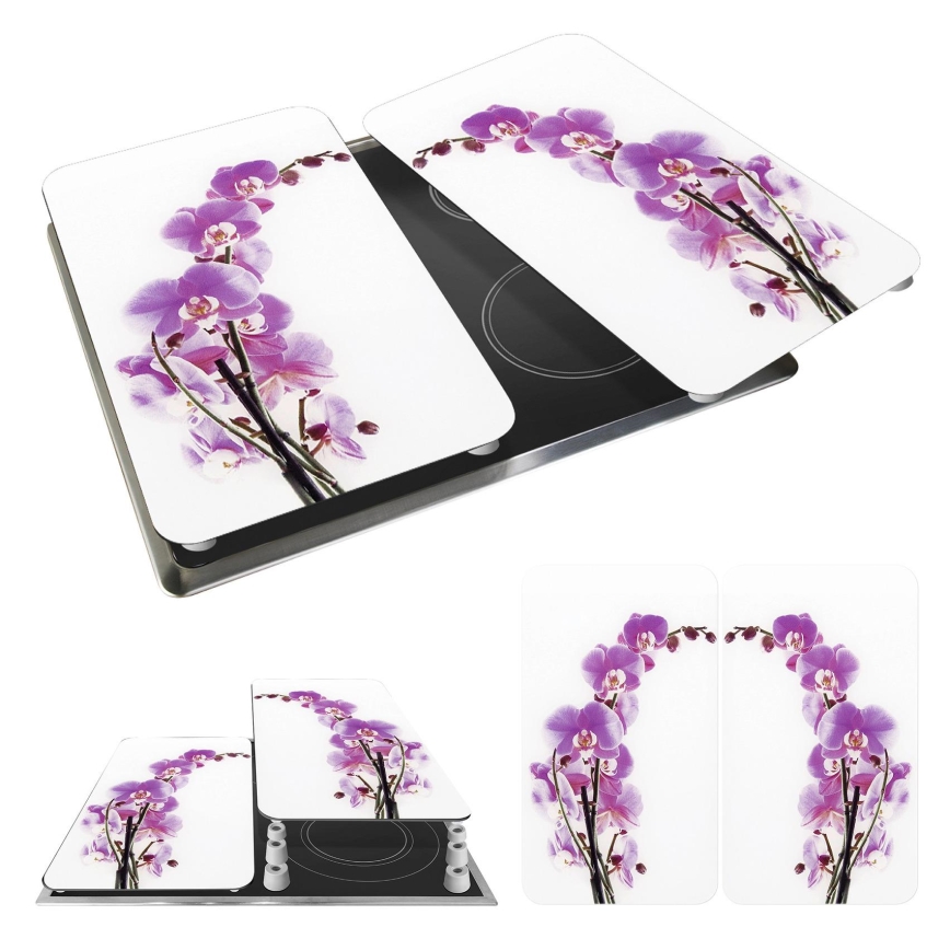 WENKO 2521433500 - Pokrov za desko ABDECKPLATTE - cvet/rastlina 30x52 cm pisan