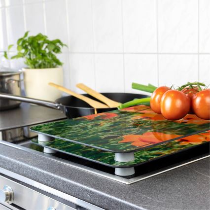 WENKO 2521434500-pokrovna plošča ABDECKPLATTE - cvet/rastlina 30x52 cm večbarvna