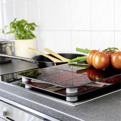 WENKO 2521467100 - Pokrov za desko 30x52 cm večbarven/siv/prozoren
