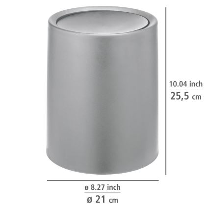 WENKO 25219100 - Koš ATRI 21x25,5 cm siva