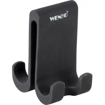WENKO 25229100-Kavelj VERNA DUO 5x9,5 cm črn
