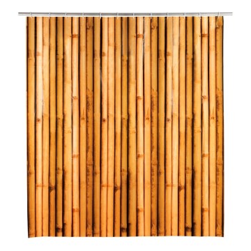 WENKO 25233100 - Zavesa za prho BAMBUSA 180x200 cm rjava