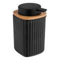 WENKO 25298100 - Dozator za milo ROTELLO 8,9x12,7 cm črna/rjava