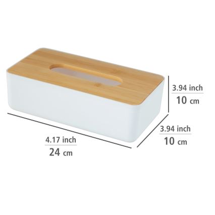 WENKO 25318100 - Kozmetični organizer ROTELLO 24x12,7 cm bela/rjava