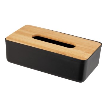WENKO 25319100 - Kozmetični organizer ROTELLO 24x12,7 cm črna/rjava