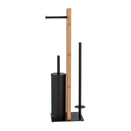 WENKO 25376100 - WC komplet LESINA 18x69 cm rjava/črna