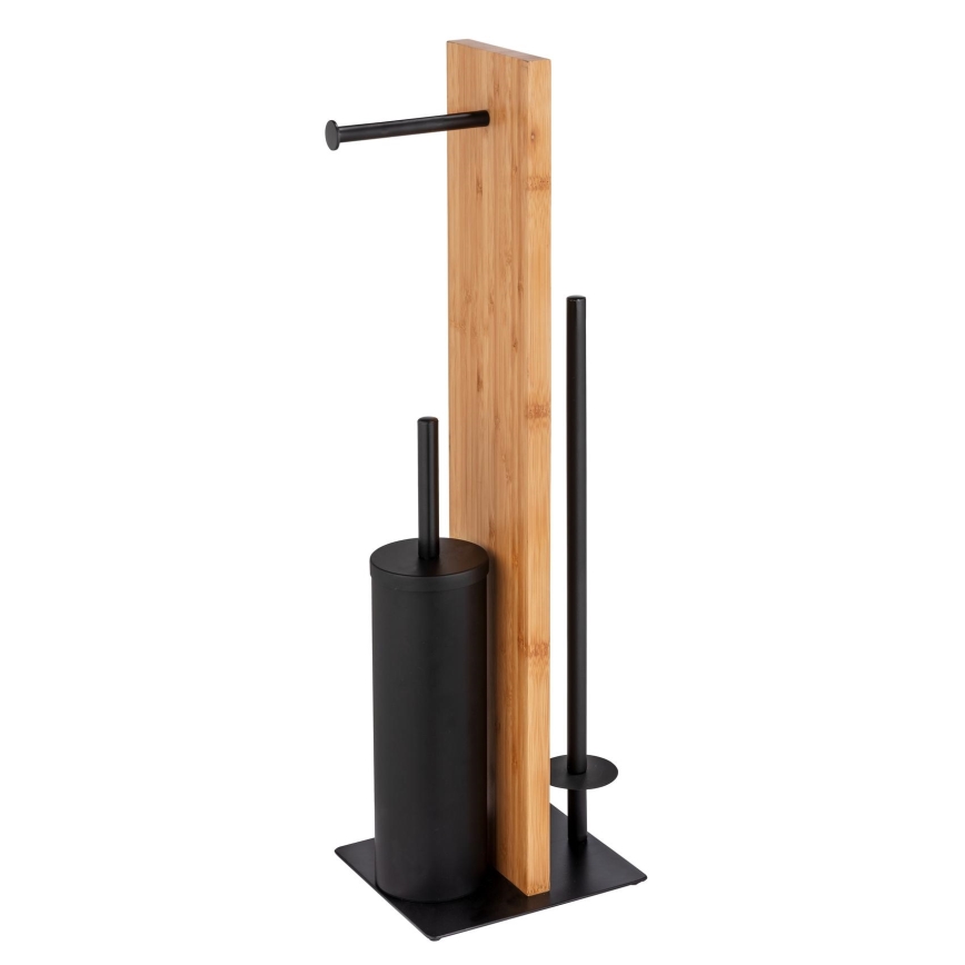 WENKO 25376100 - WC komplet LESINA 18x69 cm rjava/črna