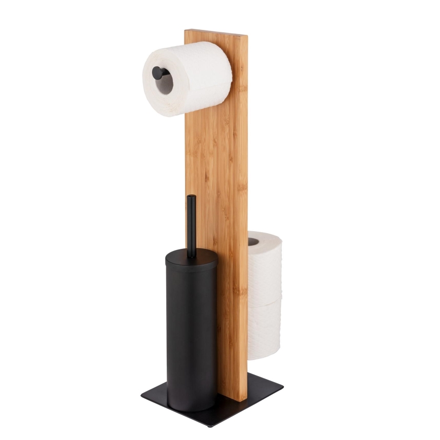 WENKO 25376100 - WC komplet LESINA 18x69 cm rjava/črna