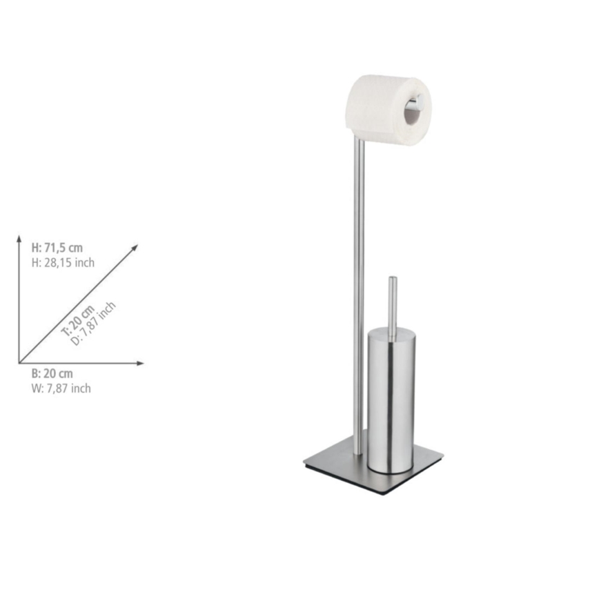 WENKO 25378100 - WC ščetka RECCO 20x71,5 cm saten
