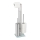 WENKO 25399100 - WC krtača RIVALTA 18x70 cm srebrna/bela/črna