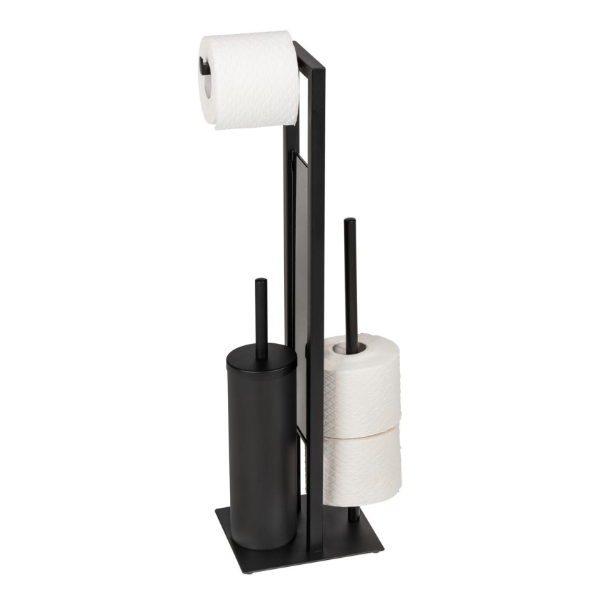 WENKO 25400100 - WC krtača RIVALTA 18x70 cm črna