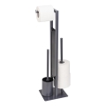 WENKO 25552100 - WC krtača RIVALTA 18x70 cm siva/črna