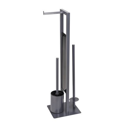 WENKO 25552100 - WC krtača RIVALTA 18x70 cm siva/črna