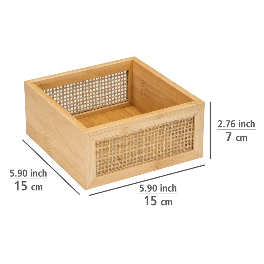 WENKO 25601100 - Pladenj za kad ALLEGRE 15x7 cm rjav