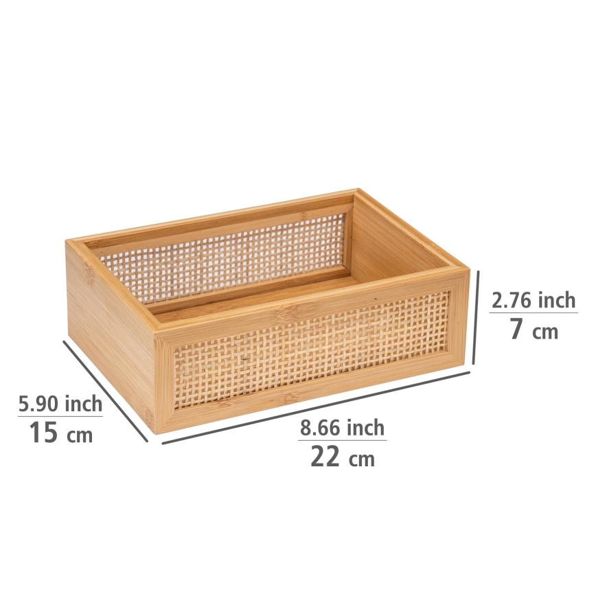 WENKO 25602100 - Pladenj za kad ALLEGRE 22x15 cm rjav