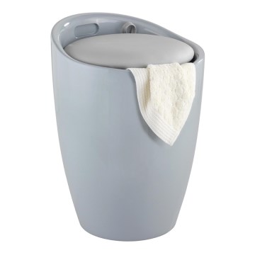 WENKO 25625100 - Stolček CANDY 36x50,5 cm siva/črna