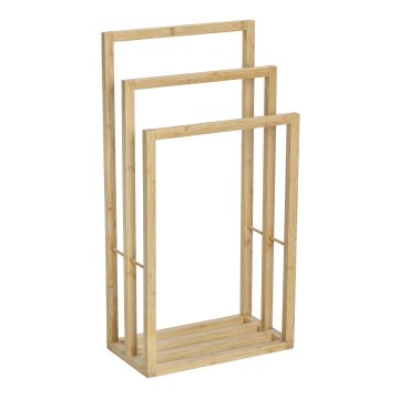 WENKO 25629100 - Stojalo za brisače BAMBUSA 42,5x82 cm rjavo