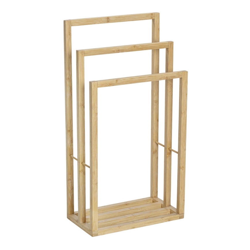 WENKO 25629100 - Stojalo za brisače BAMBUSA 42,5x82 cm rjavo