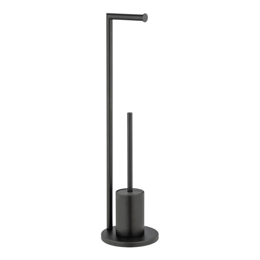 WENKO 25675100 - WC komplet FERLA 18x69,5 cm črna